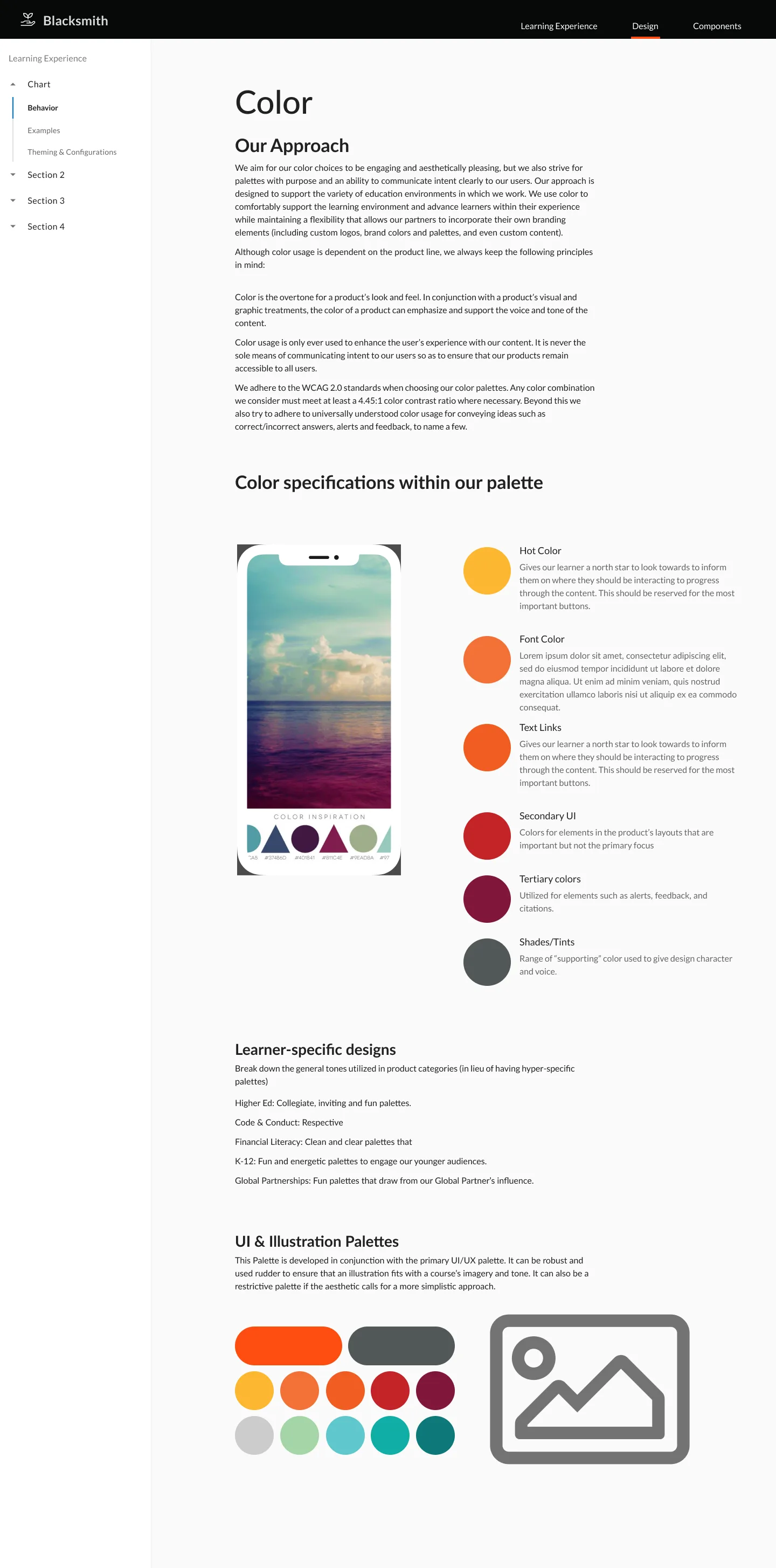 First iteration of the Elements design system