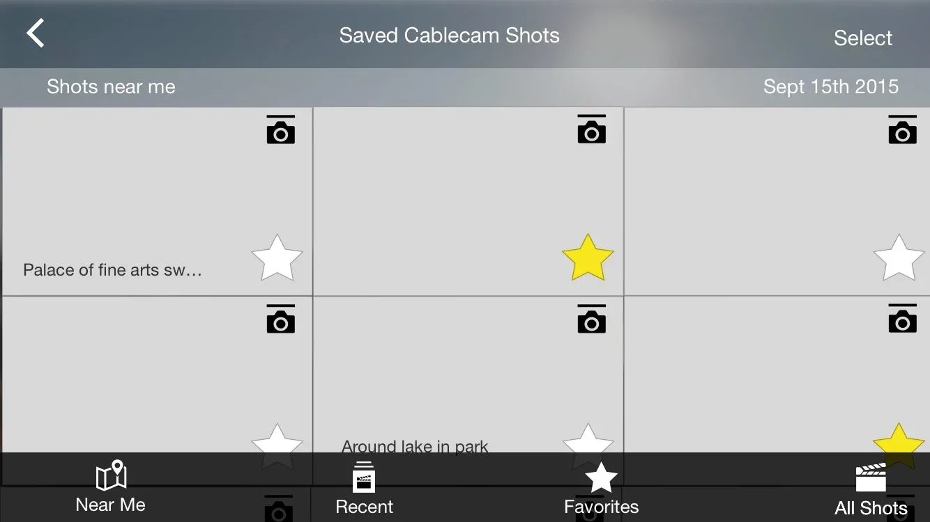 Smart shot list concept
