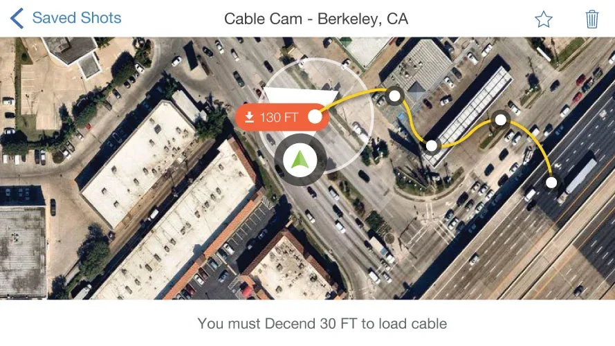 Loaded cable preview on the map