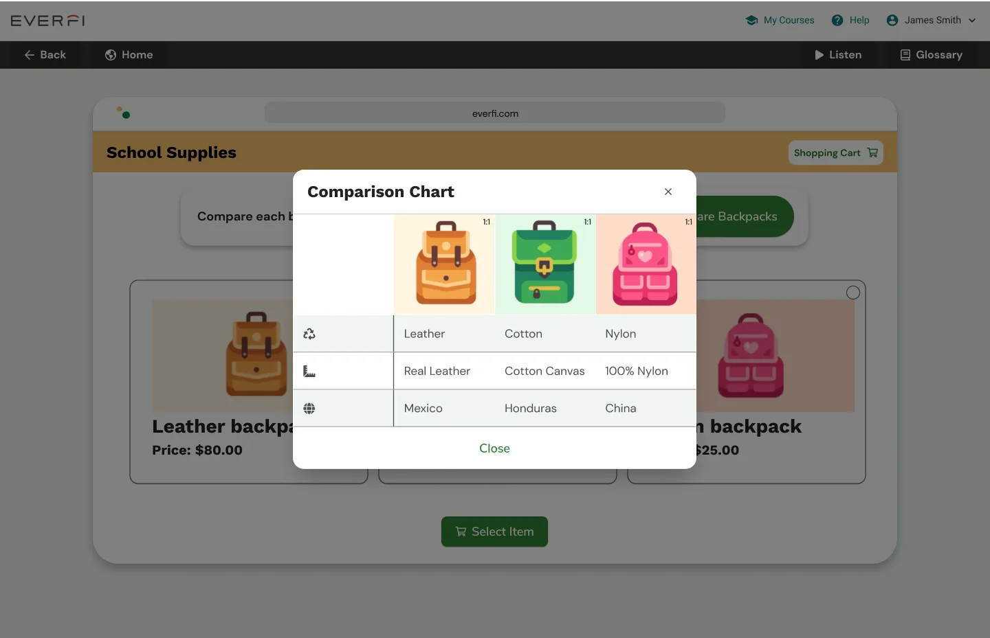 Proof of concept — compare page