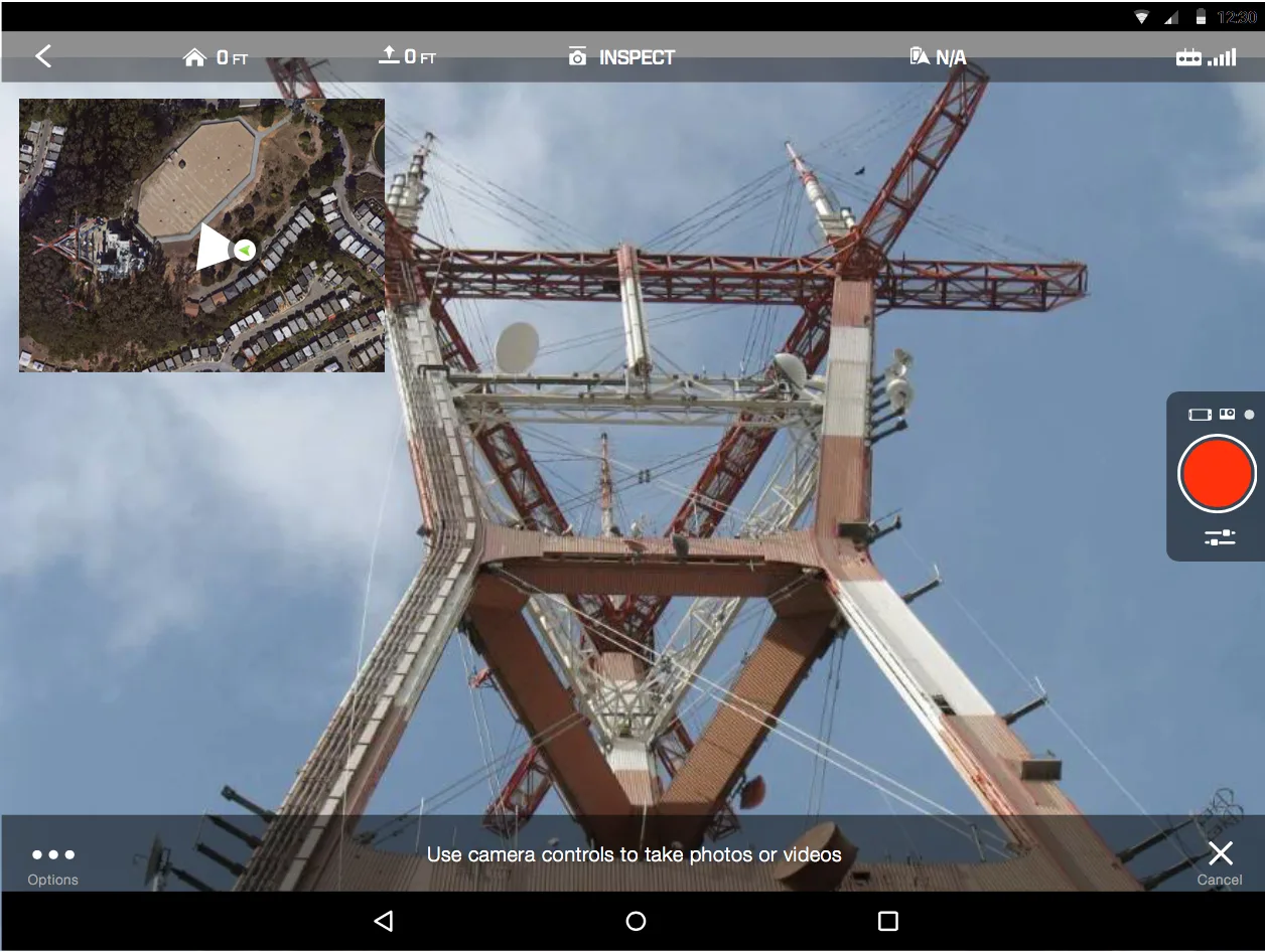 User can toggle to first-person view while keeping visibility of the map